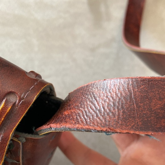 Faux Leather Embossed Shoulder Bag - Picture 5 of 14